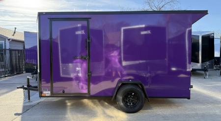 New 2026 New 6x12 SA Screwless Vending Enclosed Trailer | Blackout | Spoiler Package | .08 Polycor | Limited Edition | Dexter Axle