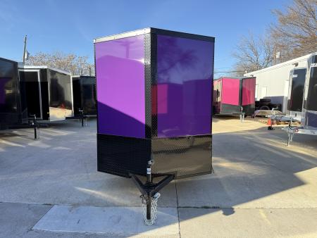 New 2026 New 6x12 SA Screwless Vending Enclosed Trailer | Blackout | Spoiler Package | .08 Polycor | Limited Edition | Dexter Axle