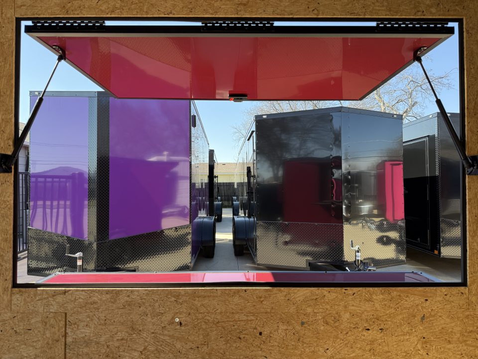 New 2026 New 6x12 SA Screwless Vending Enclosed Trailer | Blackout | Spoiler Package | .08 Polycor | 1007