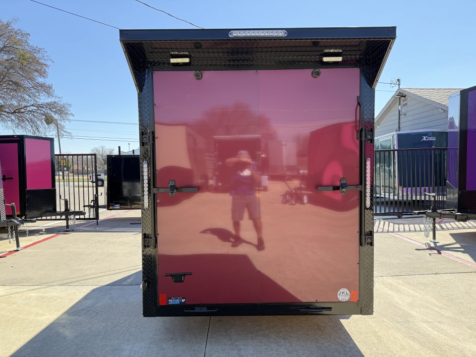 New 2026 New 6x12 SA Screwless Vending Enclosed Trailer | Blackout | Spoiler Package | .08 Polycor | 1007