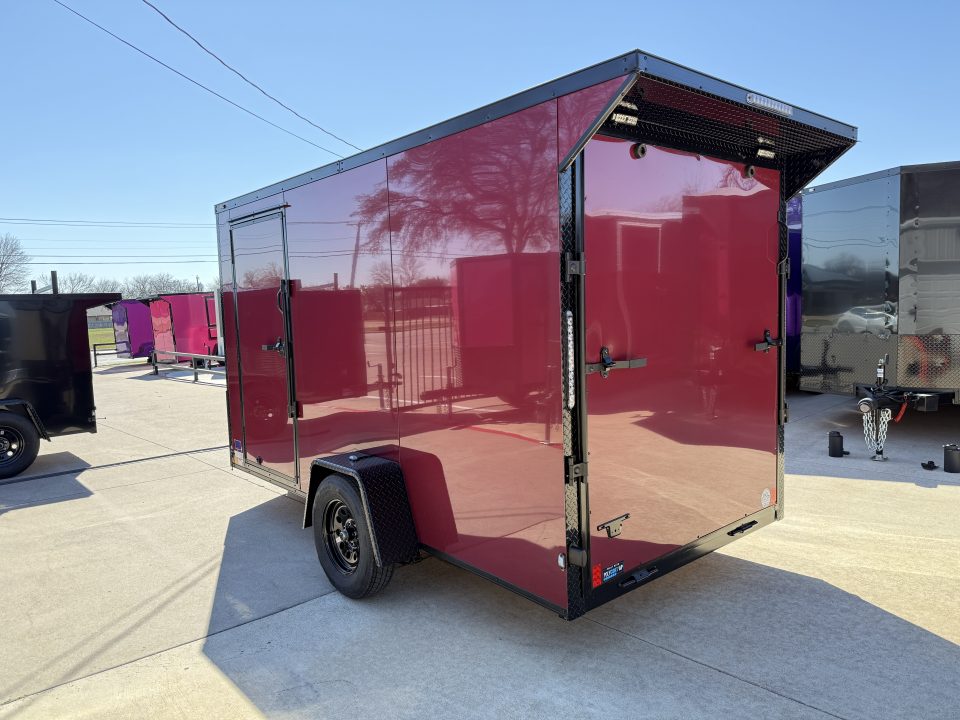 New 2026 New 6x12 SA Screwless Vending Enclosed Trailer | Blackout | Spoiler Package | .08 Polycor | 1007