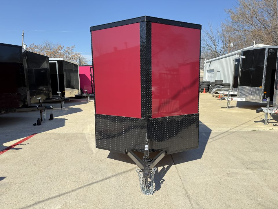 New 2026 New 6x12 SA Screwless Vending Enclosed Trailer | Blackout | Spoiler Package | .08 Polycor | 1007