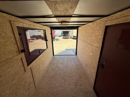 New 2026 New 6x12 SA Screwless Vending Enclosed Trailer | Blackout | Spoiler Package | .08 Polycor | 1007