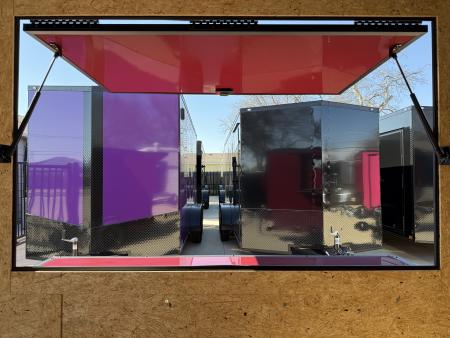 New 2026 New 6x12 SA Screwless Vending Enclosed Trailer | Blackout | Spoiler Package | .08 Polycor | 1007