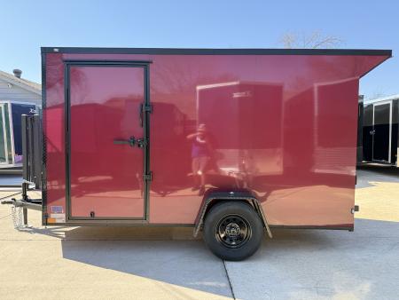 New 2026 New 6x12 SA Screwless Vending Enclosed Trailer | Blackout | Spoiler Package | .08 Polycor | 1007