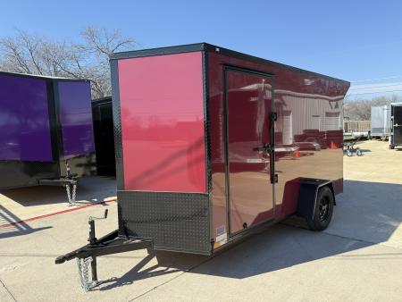New 2026 New 6x12 SA Screwless Vending Enclosed Trailer | Blackout | Spoiler Package | .08 Polycor | 1007