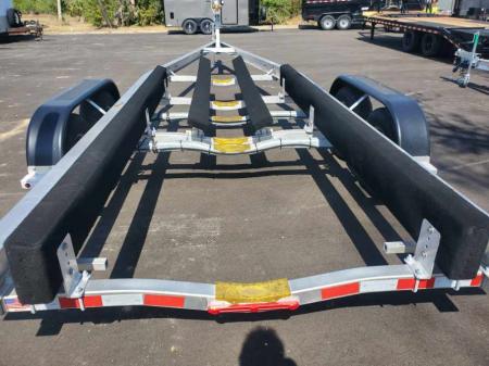 New 2026 Bandit 24'-26' TANDEM TORSION AXLES 10000 LB GVWR ALUMINUM BOAT TRAILER WITH GUIDE POLES, ADJUSTABLE BUNKS, BRAKES ON BOTH AXLES