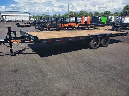 New 2026 Down 2 Earth Trailers 8.5X20 TANDEM AXLE 10000 LB GVWR Deckover Trailer WITH RAMPS NO DOVETAIL