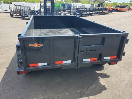 New 2026 Down 2 Earth Trailers 6X10 TANDEM AXLE 7000 LB GVWR DUMP TRAILER WITH 2' SIDES, REAR BARN DOORS