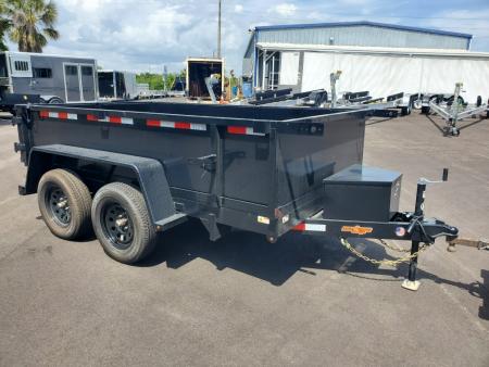 New 2026 Down 2 Earth Trailers 6X10 TANDEM AXLE 7000 LB GVWR DUMP TRAILER WITH 2' SIDES, REAR BARN DOORS