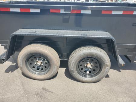 New 2026 Down 2 Earth Trailers 6X10 TANDEM AXLE 7000 LB GVWR DUMP TRAILER WITH 2' SIDES, REAR BARN DOORS