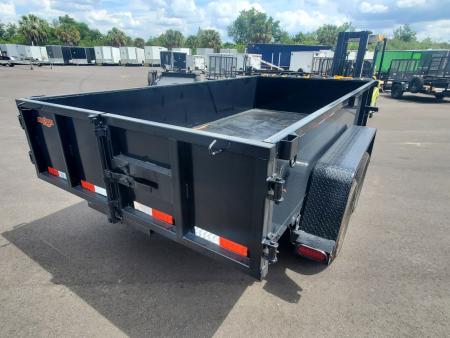 New 2026 Down 2 Earth Trailers 6X12 TANDEM AXLE 7000 LB GVWR DUMP TRAILER WITH 2' SIDES, REAR BARN DOORS, TARP