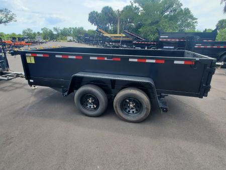 New 2026 Down 2 Earth Trailers 6X12 TANDEM AXLE 7000 LB GVWR DUMP TRAILER WITH 2' SIDES, REAR BARN DOORS, TARP