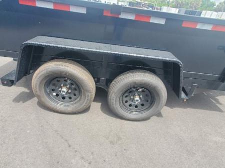 New 2026 Down 2 Earth Trailers 6X12 TANDEM AXLE 7000 LB GVWR DUMP TRAILER WITH 2' SIDES, REAR BARN DOORS, TARP