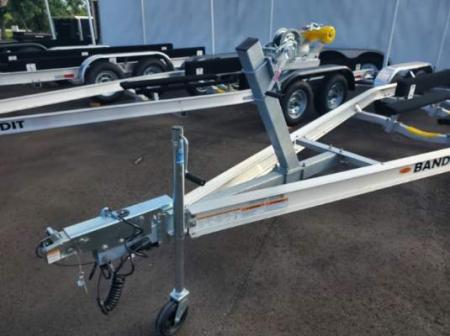 New 2025 Bandit 18-20 TANDEM AXLE 7000 LB GVWR ALUMINUM BOAT TRAILER WITH BRAKES ON BOTH TORSION AXLES, ADJUSTABLE BUNKS, LED LIGHTS, GUIDE POLES