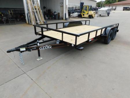 New 2024 Ozark Trailer Mfg 82X16 T/A WITH RAMPS Utility Trailer