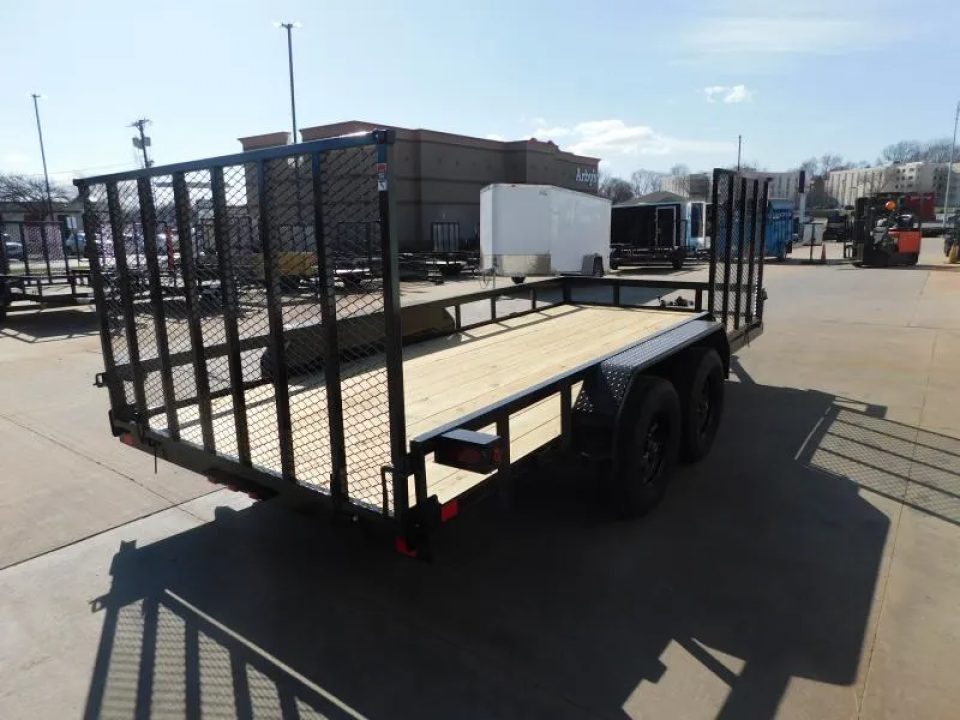 New 2026 Buck Dandy 83X16 Side Gate 7000 GVWR Utility Trailer
