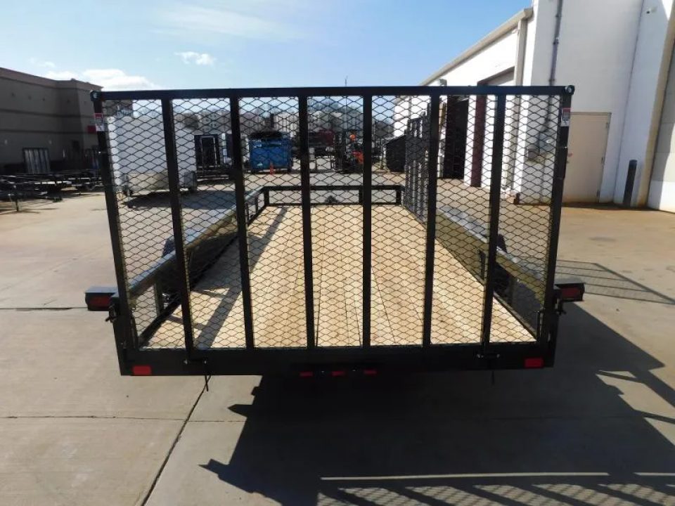 New 2026 Buck Dandy 83X16 Side Gate 7000 GVWR Utility Trailer