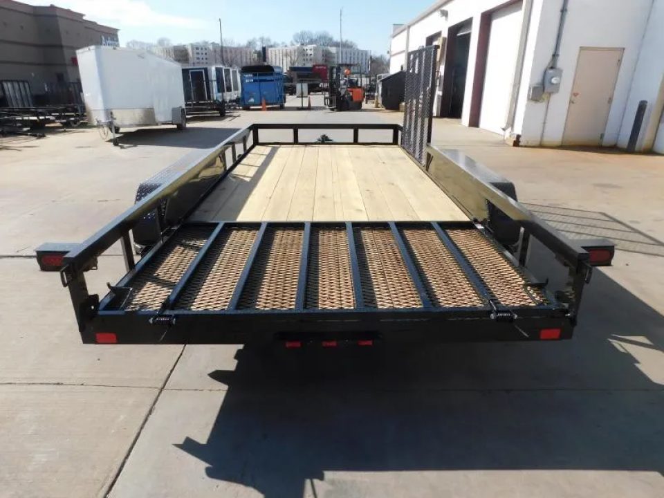New 2026 Buck Dandy 83X16 Side Gate 7000 GVWR Utility Trailer