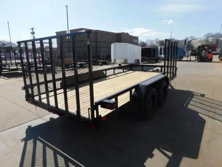 New 2026 Buck Dandy 83X16 Side Gate 7000 GVWR Utility Trailer