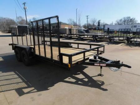New 2026 Buck Dandy 83X16 Side Gate 7000 GVWR Utility Trailer