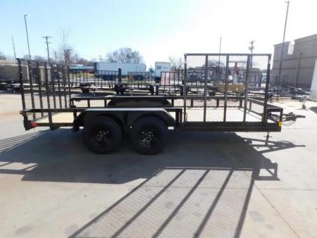 New 2026 Buck Dandy 83X16 Side Gate 7000 GVWR Utility Trailer
