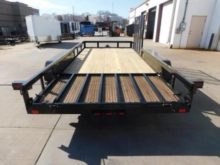 New 2026 Buck Dandy 83X16 Side Gate 7000 GVWR Utility Trailer