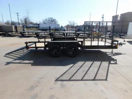 New 2026 Buck Dandy 83X16 Side Gate 7000 GVWR Utility Trailer