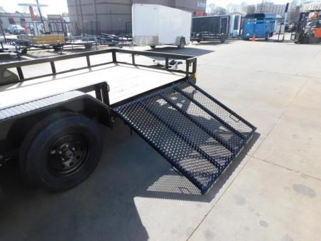 New 2026 Buck Dandy 83X16 Side Gate 7000 GVWR Utility Trailer