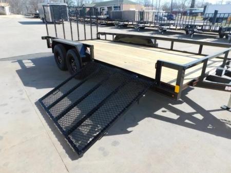 New 2026 Buck Dandy 83X16 Side Gate 7000 GVWR Utility Trailer
