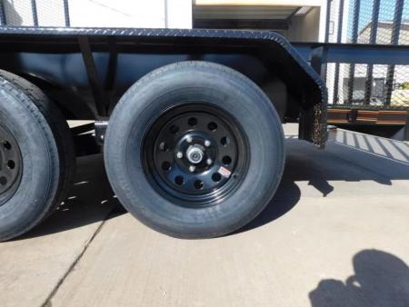 New 2026 Buck Dandy 83X16 Side Gate 7000 GVWR Utility Trailer