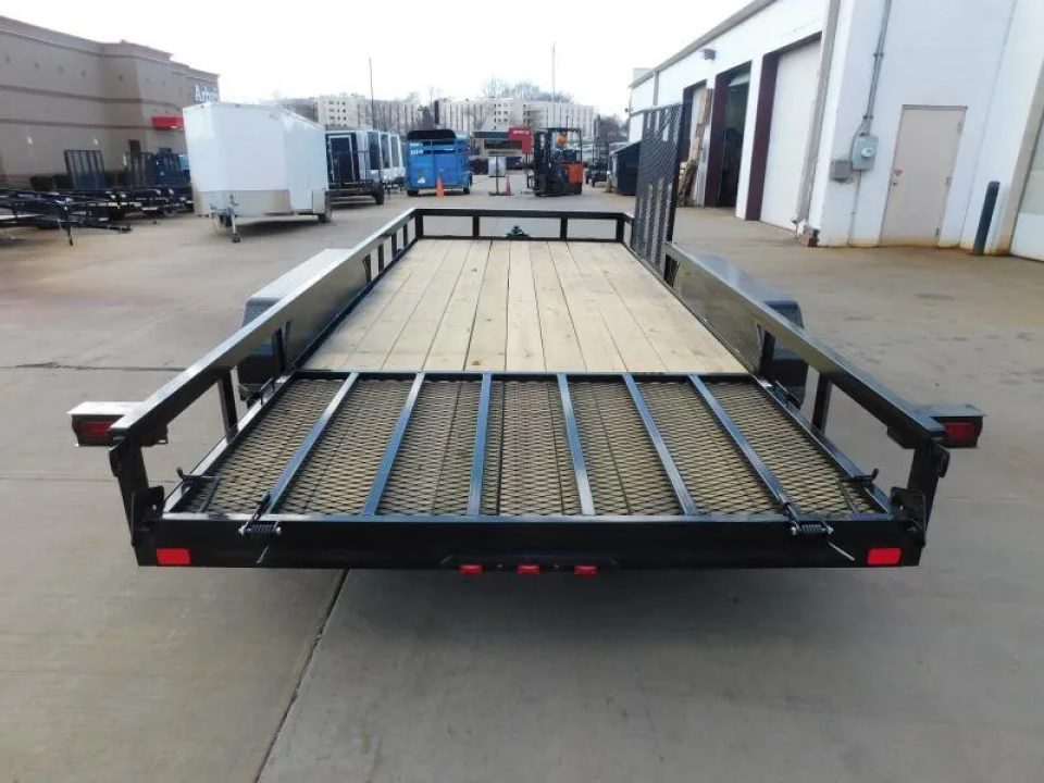 New 2026 Buck Dandy 83X18 Side Gate 7000 GVWR Utility Trailer