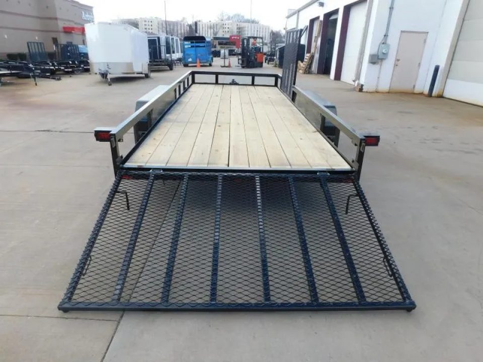New 2026 Buck Dandy 83X18 Side Gate 7000 GVWR Utility Trailer