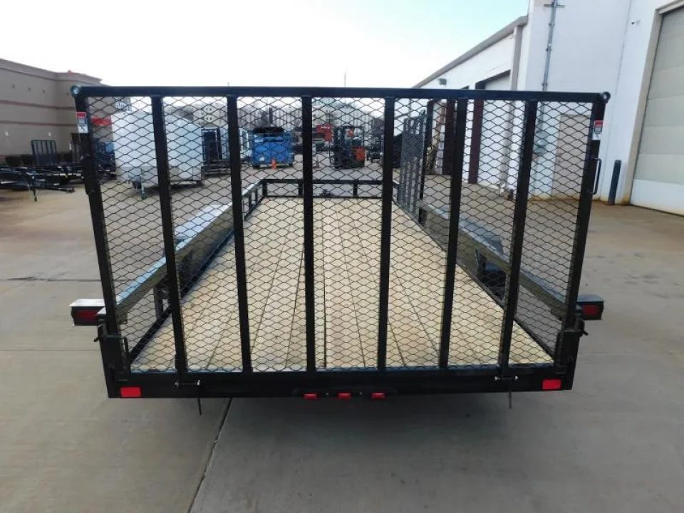 New 2026 Buck Dandy 83X18 Side Gate 7000 GVWR Utility Trailer