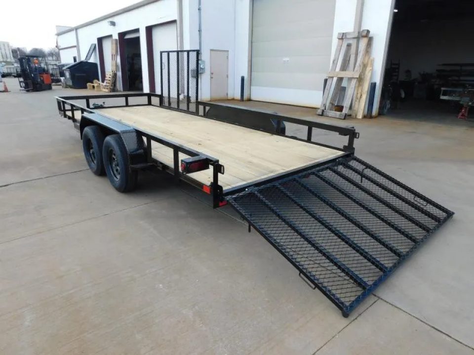 New 2026 Buck Dandy 83X18 Side Gate 7000 GVWR Utility Trailer