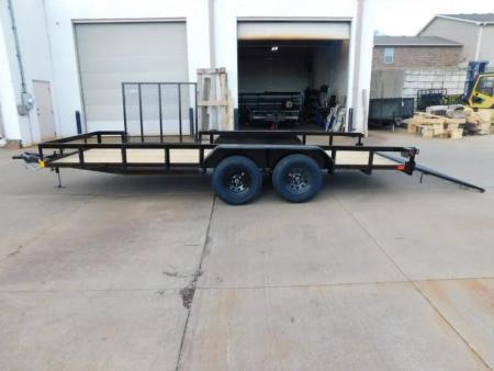 New 2026 Buck Dandy 83X18 Side Gate 7000 GVWR Utility Trailer