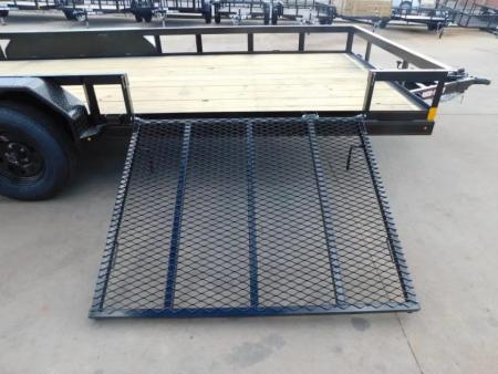 New 2026 Buck Dandy 83X18 Side Gate 7000 GVWR Utility Trailer