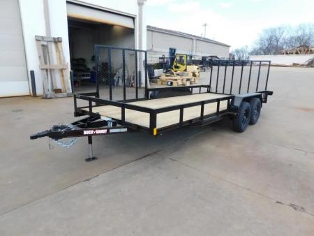 New 2026 Buck Dandy 83X18 Side Gate 7000 GVWR Utility Trailer