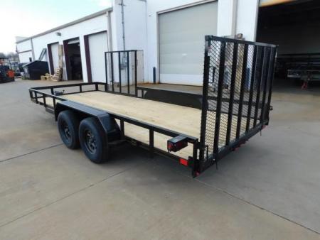 New 2026 Buck Dandy 83X18 Side Gate 7000 GVWR Utility Trailer