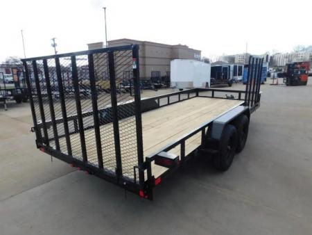 New 2026 Buck Dandy 83X18 Side Gate 7000 GVWR Utility Trailer