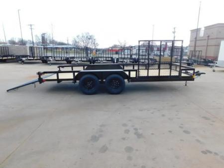 New 2026 Buck Dandy 83X18 Side Gate 7000 GVWR Utility Trailer