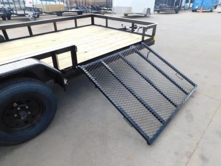 New 2026 Buck Dandy 83X18 Side Gate 7000 GVWR Utility Trailer
