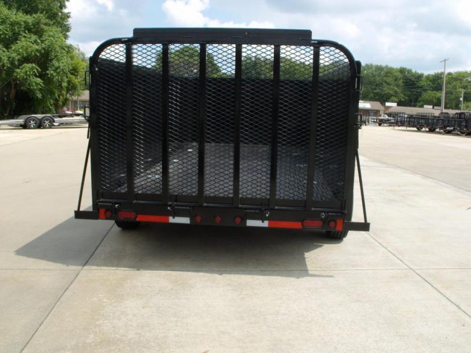 New Landscape  Trailer  High Wall_____Keep Your Items Out Of Sight______83 X 16 Steel  HD Tube Gate 14000 GVW  14 Ply Tires