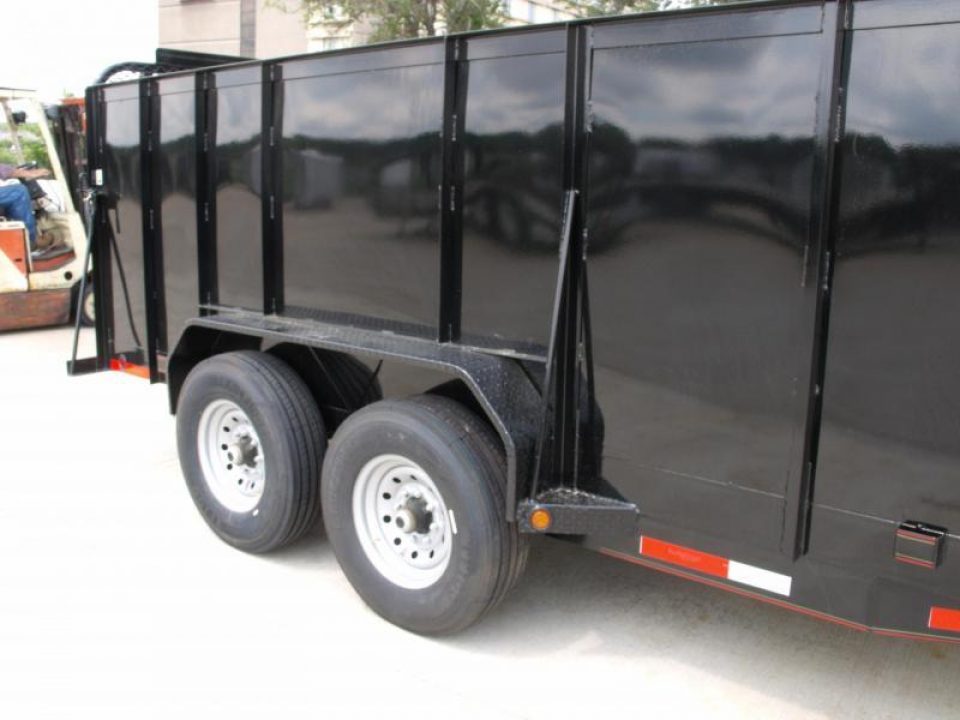New Landscape  Trailer  High Wall_____Keep Your Items Out Of Sight______83 X 16 Steel  HD Tube Gate 14000 GVW  14 Ply Tires