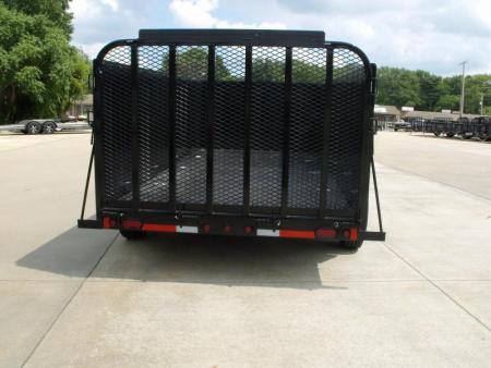 New Landscape  Trailer  High Wall_____Keep Your Items Out Of Sight______83 X 16 Steel  HD Tube Gate 14000 GVW  14 Ply Tires