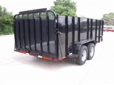 New Landscape  Trailer  High Wall_____Keep Your Items Out Of Sight______83 X 16 Steel  HD Tube Gate 14000 GVW  14 Ply Tires