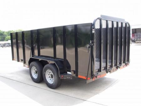 New Landscape  Trailer  High Wall_____Keep Your Items Out Of Sight______83 X 16 Steel  HD Tube Gate 14000 GVW  14 Ply Tires