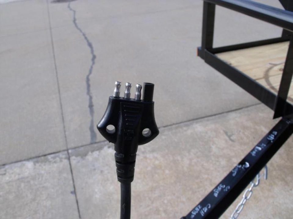 New Utility Trailer 83 x 12    Pipe Rail Top   Rear 48" Lay-N-Tailgate  2990 Axle