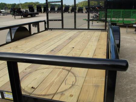 New Utility Trailer 83 x 12    Pipe Rail Top   Rear 48" Lay-N-Tailgate  2990 Axle
