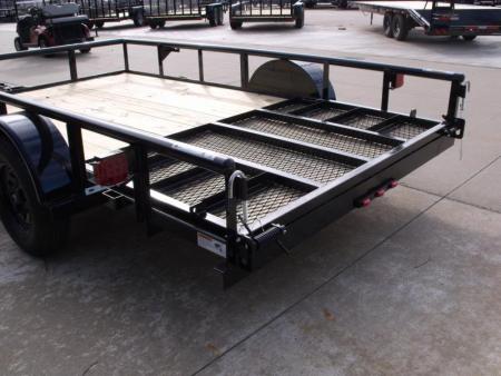 New Utility Trailer 83 x 12    Pipe Rail Top   Rear 48" Lay-N-Tailgate  2990 Axle